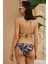 Üçgen Bikini Takımı Soft Desenler Siyah Fırça Desen 5