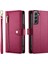 Samsung Galaxy S21 Bilek Kayışı Çok Fonksiyonlu Kart Yuvaları Için Flip Case (Yurt Dışından) 4