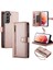 Samsung Galaxy S21 Bilek Kayışı Çok Fonksiyonlu Kart Yuvaları Için Flip Case (Yurt Dışından) 4