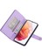 Samsung Galaxy S21 Bilek Kayışı Çok Fonksiyonlu Kart Yuvaları Için Flip Case (Yurt Dışından) 5