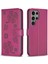 Samsung Galaxy S24 Ultra 5g Çok Renkli Pu Deri Yonca Için Flip Case (Yurt Dışından) 1