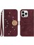 Iphone 15 Için Kılıf Pro Telefon Kılıfı Flip Cüzdan Kredi Kartı Kartı Tutucu Pu (Yurt Dışından) 1