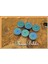 Tealight Mum Turkuaz Renk Simli 6 Adet 5