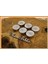 Tealight Mum Beyaz Renk Simli 6 Adet 3