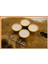Mumluk Cupcake Altın Renk Beyaz Mum 2