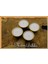 Mumluk Cupcake Koyu Altın Renk Beyaz Mum 5