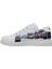 Unisex Çocuk Vegan Deri Beyaz Sneakers - Mr Bear Tasarım 5