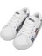 Unisex Çocuk Vegan Deri Beyaz Sneakers - Mr Bear Tasarım 1