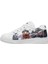 Unisex Çocuk Vegan Deri Beyaz Sneakers - Mr Bear Tasarım 3