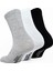 Cloud Socks - Kısa Konç Spor Çorap 3 Çift (Siyah-Beyaz-Gri) 2