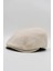 Erkek Keten Premium Krem Şapka Yazlık Flat Cap Kasket 1