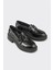 Elle Siyah Deri Kadın Loafer 2
