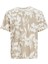 Erkek Jjejeff Aop Tee Ss Sn T-Shirt-Bej 3