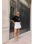 Siyah Crop Cep Detaylı Basic T-Shirt 3