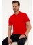 Erkek Nar Çiçeği Slim Fit Polo Yaka T-Shirt 1