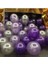 30 Adet Metalik Mor, Lila, Gümüş Parlak Balon 1