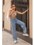Zero Max Kar Yıkama Wide Leg Salaş Bol Paça Kadın Jeans Pantolon Jean 1