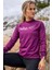 Dri-Fit Air Midlayerlong-Sleeve Standart Fit Mor Kadın Antreman Üstü 1