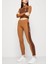 Sportswear Ribbed Sports Utility With Pockets Kadın Tayt 1