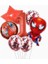 Örümcek Adam Balon Seti Rakam Balon Pullu Şeffaf Balon Spiderman Balon 1