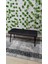 Siyah Metal Ayaklı Metal Kasalı Bench Mutfak Salon Antre Yatak Odası Balkon Puf Bank 3