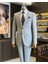 Italyan Stil Slim Fit Erkek Ceket Pantolon Takım Elbise Gri T12716 1