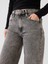 Kadın Siyah High Rise Stride Wide-Leg Jean Pantolon 2