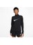 Dri-Fıt Swoosh Çeyrek Fermuarlı Uzun Kollu Kadın Koşu Tişört DX0952-010 2