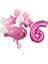 Flamingo Balon Fuşya Rakam Balon Pembe Beyaz Balon Buketi 1