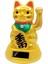 Maneki Neko Gold El Sallayan Şans Kedisi Büyük Solar Güneş Enerjili 5