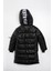 Yeni Trend Yazılı Fermuar Yırtmaçlı Kışlık Kapüşonlu Soft Kumaş Cepli Kapüşonlu Kışlık Erkek- Mont 4