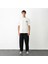Unisex Bisiklet Yaka Baskılı Oversize T-Shirt - Beyaz 4