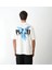 Unisex Bisiklet Yaka Baskılı Oversize T-Shirt - Beyaz 5