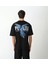 Bisiklet Yaka Baskılı Oversize T-Shirt - Siyah 5