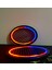 358 Modlu Kayar Ledli Oval Hoparlör Kapağı Pixel Kayar Neon Işıklı Oval Kapak 1