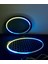 358 Modlu Kayar Ledli Oval Hoparlör Kapağı Pixel Kayar Neon Işıklı Oval Kapak 2