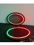 358 Modlu Kayar Ledli Oval Hoparlör Kapağı Pixel Kayar Neon Işıklı Oval Kapak 3