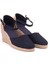 Elişi Siyah Hasır Dolgu Topuk Keten Hasır Espadril Handmade 2