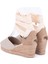 Elişi Ipli Bej Hasır Dolgu Topuk Keten Hasır Espadril Handmade 3