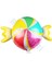 Renkli Şeker Folyo Balon 75 x 46 cm 1