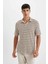 Regular Fit Kısa Kollu Triko Polo Tişört D4818AX24SM 4