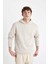 Regular Fit Kapüşonlu Baskılı Sweatshirt C6131AX24AU 4