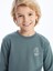 Lcw Kids Bisiklet Yaka Baskılı Uzun Kollu Erkek Çocuk Sweatshirt 1