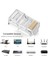 RJ45 Konnektör Network Cat5 Cat6 Jak Jack Ethernet Uç - 100 Adet 4