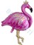 Hayvan Flamingo Folyo Balon 110 x 51 cm 1