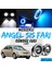 Vw Bora 1998-2006 Uyumlu Üniversal Mercekli Angel Sis Farı Metal Su Geçirmez 76 mm Buz Mavi Halkalı Gündüz Farı Angel Eyes 2 Adet 1