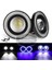Fiat Doblo D3 2010-2015 Uyumlu Üniversal Mercekli Angel Sis Farı Metal Su Geçirmez 76 mm Mavi Halkalı Gündüz Farı Angel Eyes 2 Adet 2