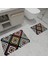 Banyo Paspas Takımı 2'Li 3d Baskılı Renkli Desenli ( 90 x 60 / 60 x 40 ) 2