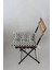 Dekoratif Pofidik Sandalye Minderi Bağcıklı 40x40 (Gri) 4