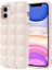 Apple iPhone 12 Kılıf Parlak Esnek Silikon Zore Dom Dom Kapak 1
